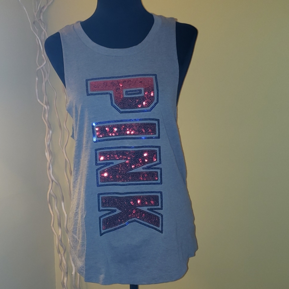 Victoria's Secret cut-off tank.